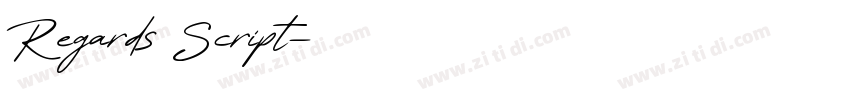 Regards Script字体转换